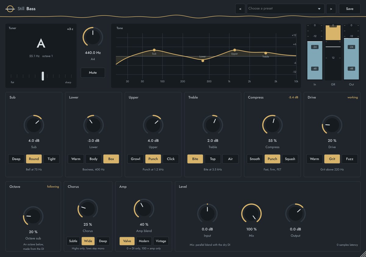 Still Bass plugin window