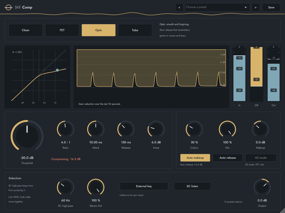 Still Comp plugin window
