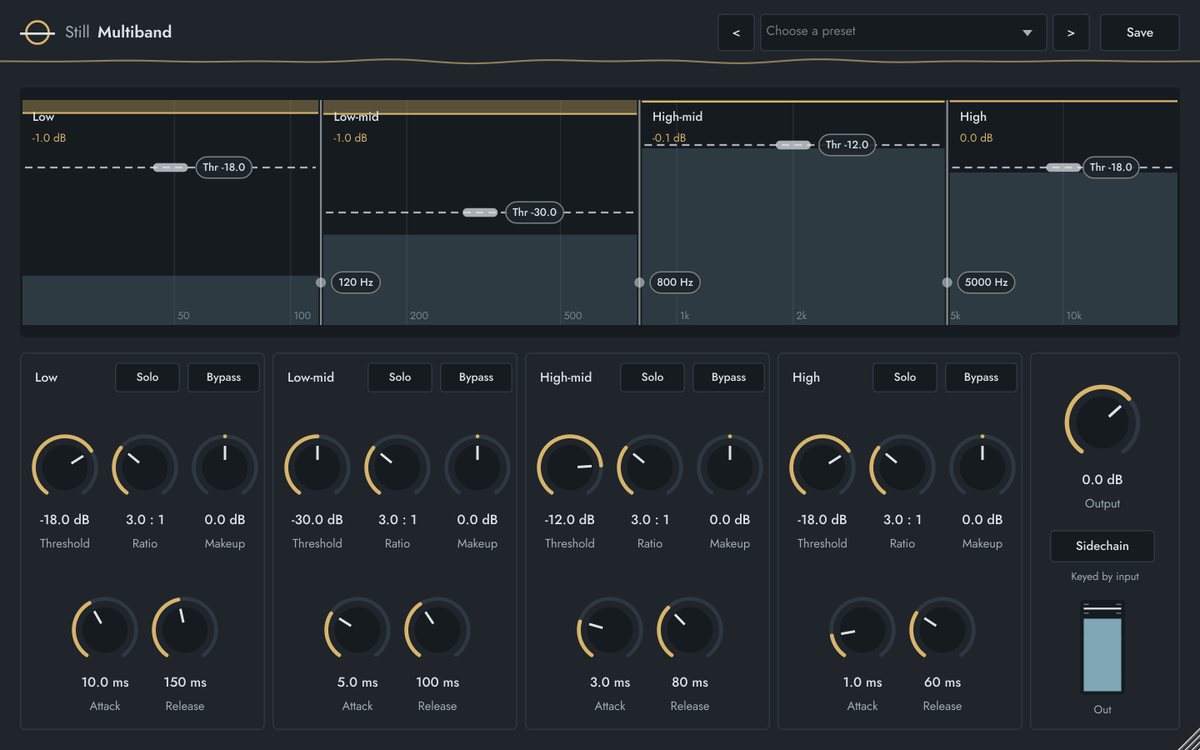 Still Multiband plugin window