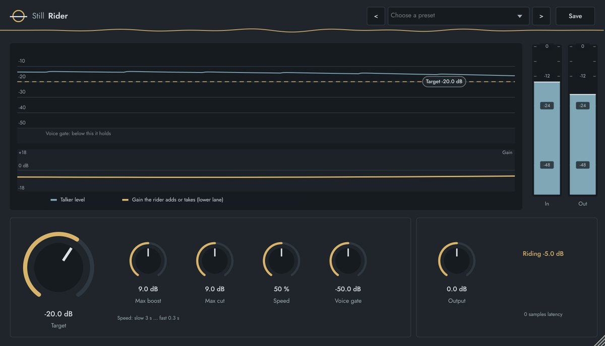 Still Rider plugin window